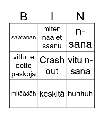 KIVI Bingo Card
