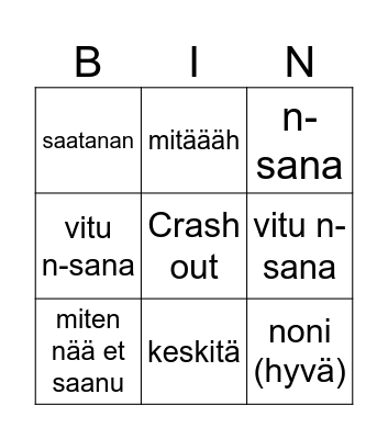 KIVI Bingo Card