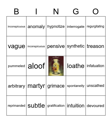 VOCABULARY from Awaken Bingo Card