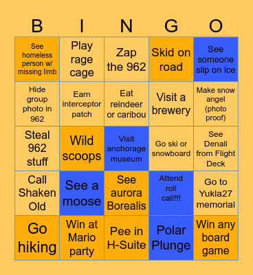 RoCo Bingo v2 Bingo Card