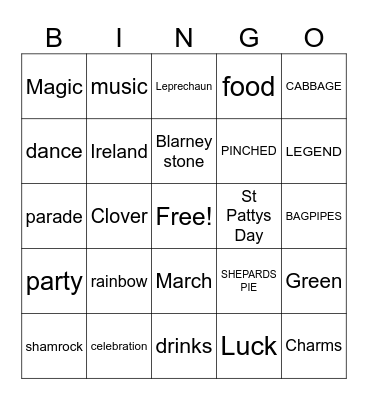 Lucky Bingo Card