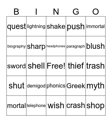 Jan 17-20 Bingo Card