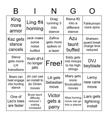 Back to Basics Bingo Card