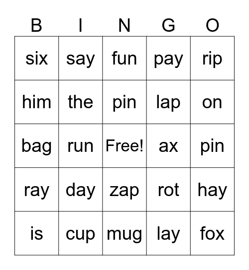 Sonday Level 7 Bingo Card