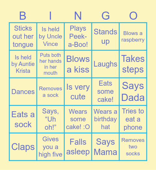 Ramona Bologna Bingo! Bingo Card
