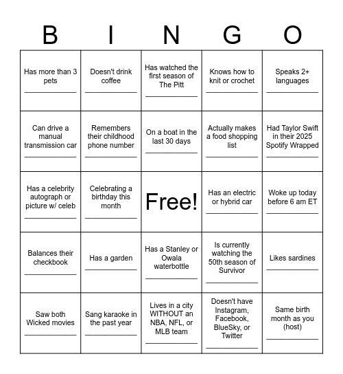 Woodwell Staff Retreat 2026 Bingo Card