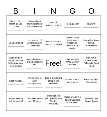 Woodwell Staff Retreat 2026 Bingo Card