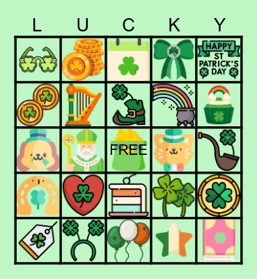 Lucky Duck Bingo Card