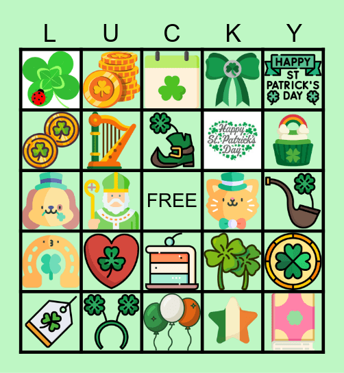 Lucky Duck Bingo Card