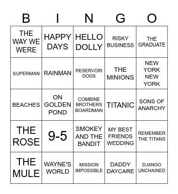 LIVE MUSIC BINGO WITH KELLY & JAY Bingo Card