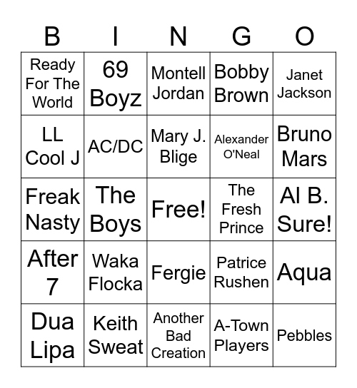 3/16/2026 Bingo Card