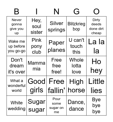 Alliteration Bingo Card