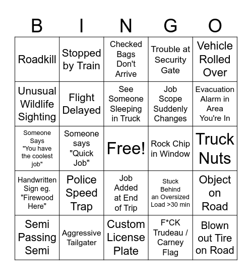 Osprey Integrity Field Worker Bingo Card Bingo Card