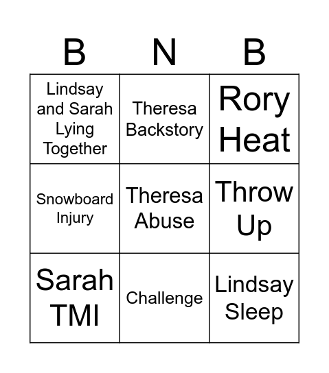 Airbnbri Bingo Card