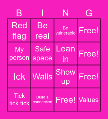 MAFS Bingo Card