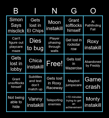 Grant Security Breach Bingo Card