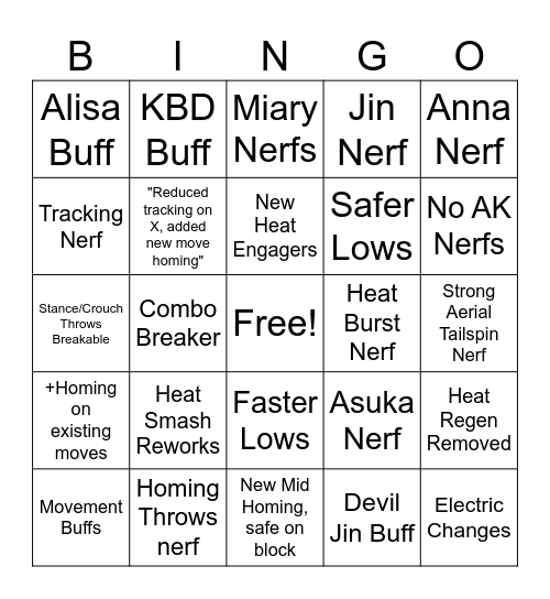 SEASON 3 Bingo Card