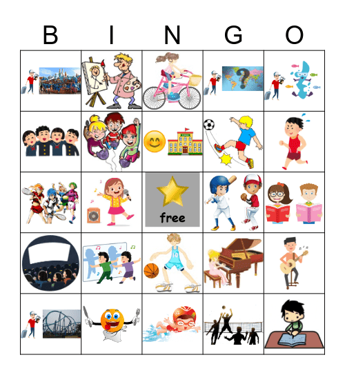 I want to OO. Bingo Card