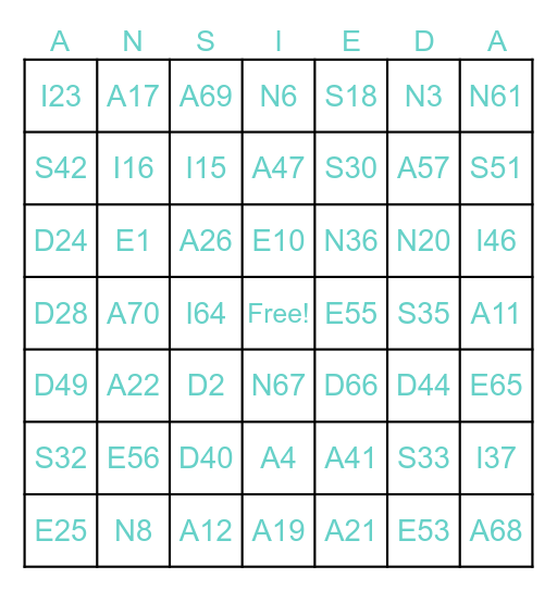 Dios tiene el control de mi Ansiedad 🙏🏻 Bingo Card