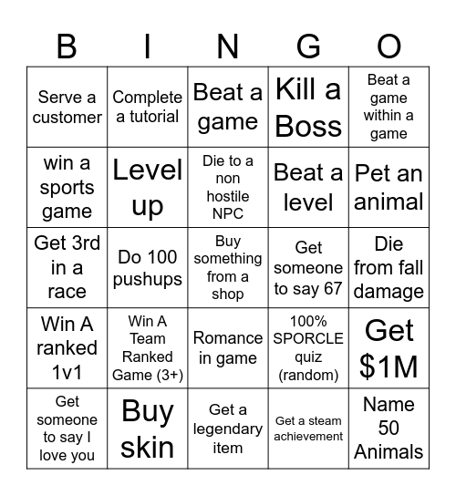Ludwig VS Joe Bartolozzi (Bro vs Bro) Bingo Card