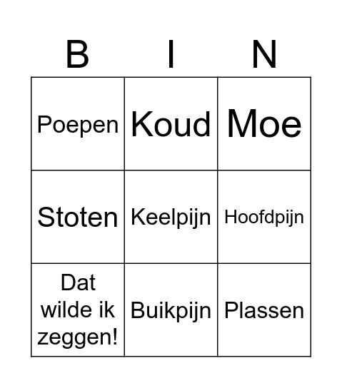 Lynn smoezen Bingo Card