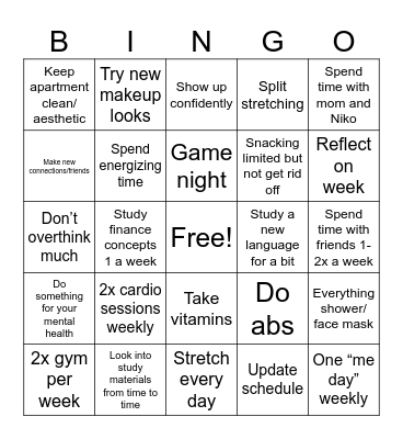 Bingo Žaneta Bingo Card