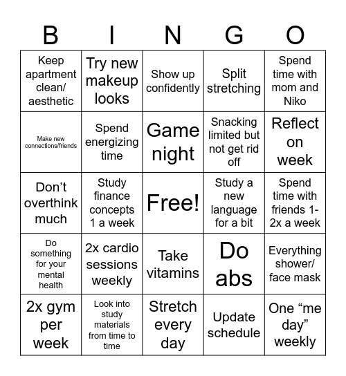 Bingo Žaneta Bingo Card