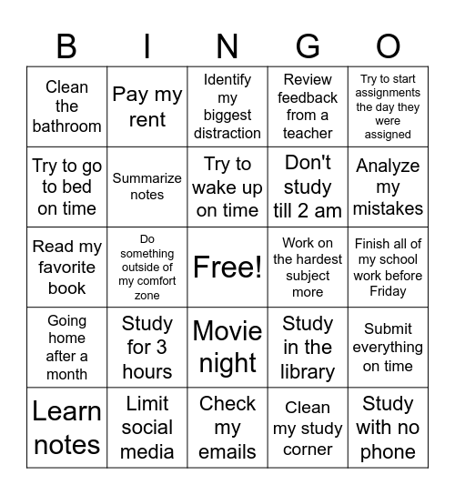 Bingo Card