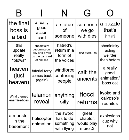 blocktales chapter 5 Bingo Card