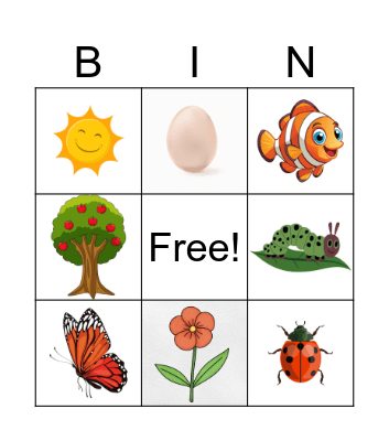 Spring Bingo Card