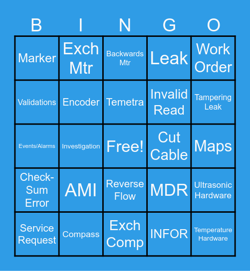 MDR BINGO Card
