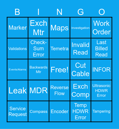 MDR BINGO Card