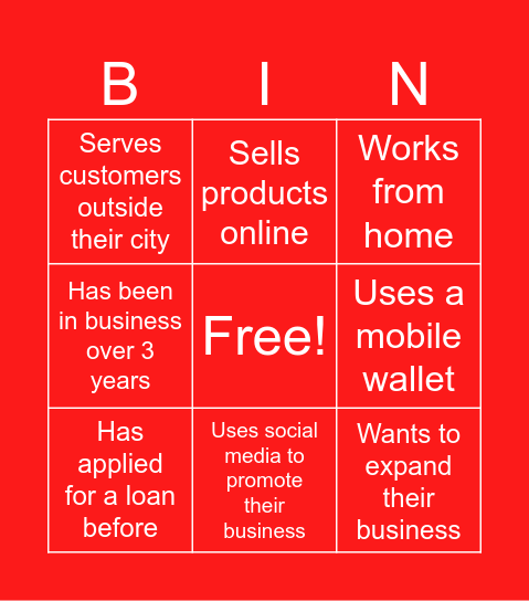 BMEI - M2 BINGO Card