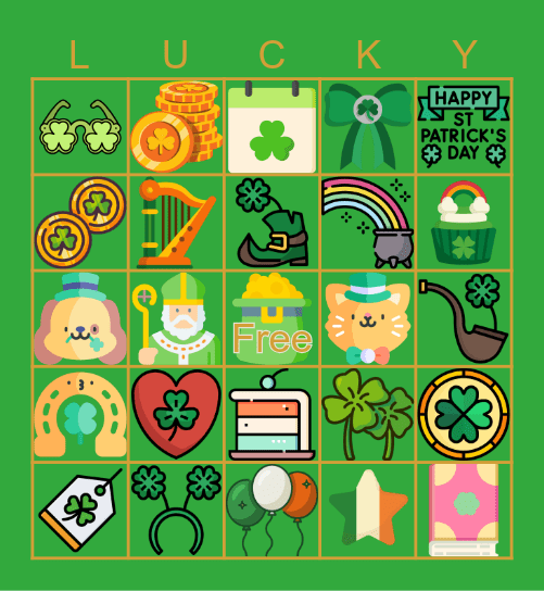 Lucky Duck Bingo Card