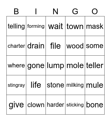 St. Patrick Sonday Bingo 31li Bingo Card