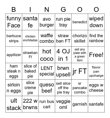 St Patties Day BIngoooo Bingo Card