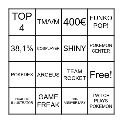 SCHNAPP SIE DIR ALLE! BINGO Card