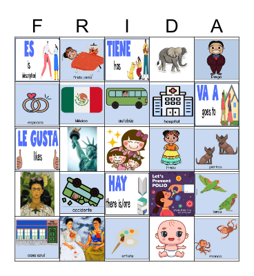 FRIDA Bingo Card