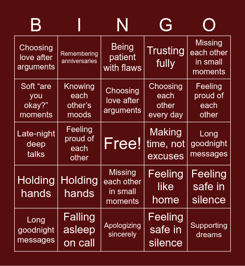 lets play bingo!! Bingo Card