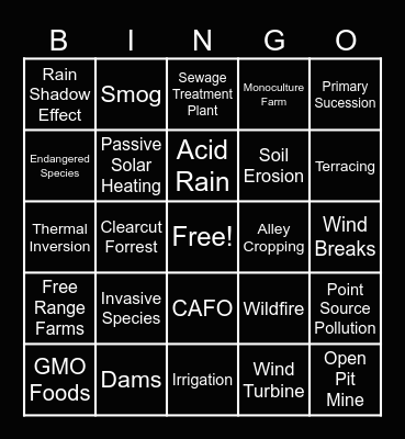 Tyler and Sawyer's Apes Bingo Card