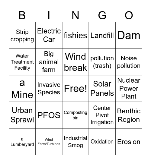 The Bingo Card Bingo Card