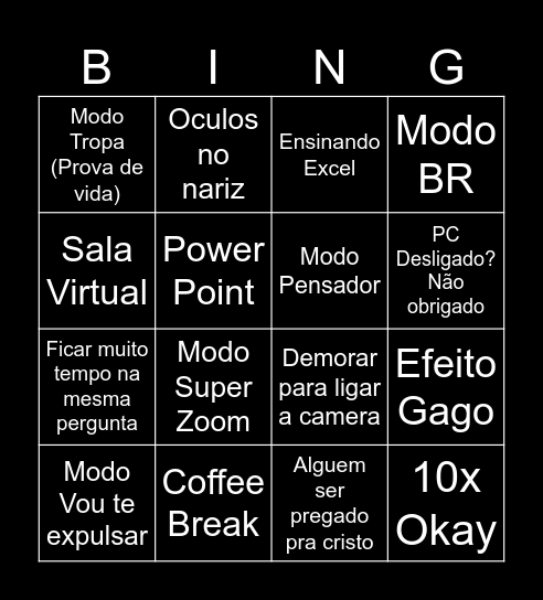 Bingo do seguro Bingo Card