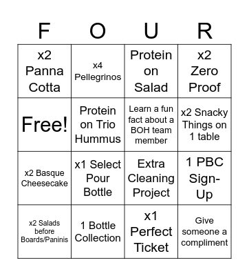 St Patty's Day Bingo Card