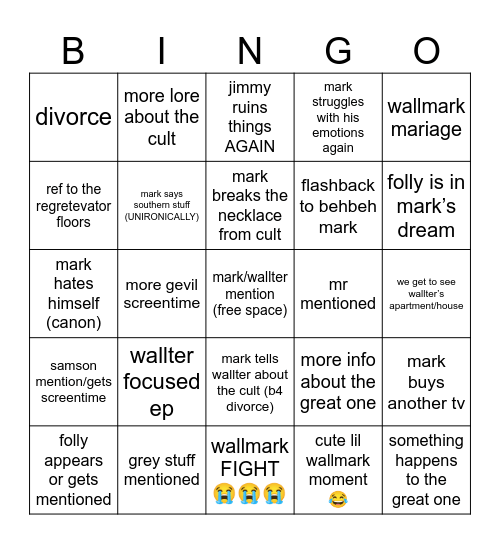 sticks & stones 2 bingo Card