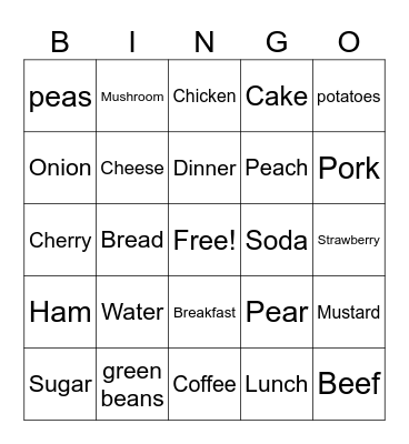 Essen Bingo Card