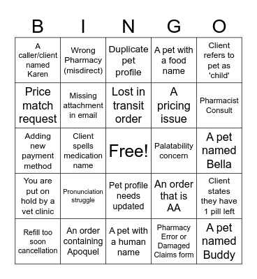 St Patrick's Day Bingo Card