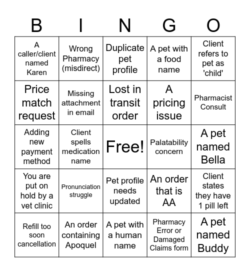 St Patrick's Day Bingo Card