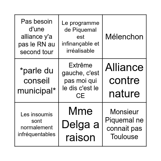 Esplugas Bingo Card