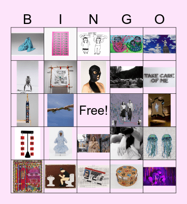 Queer Indigenous Art Bingo Card