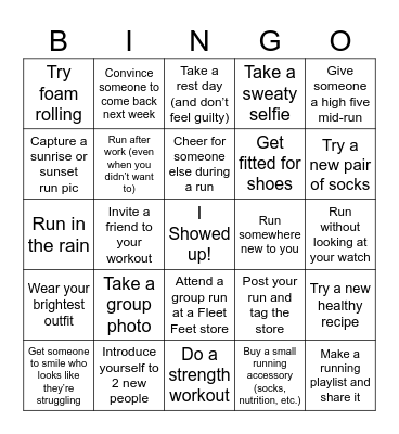 No Boundaries 2026 Bingo Card